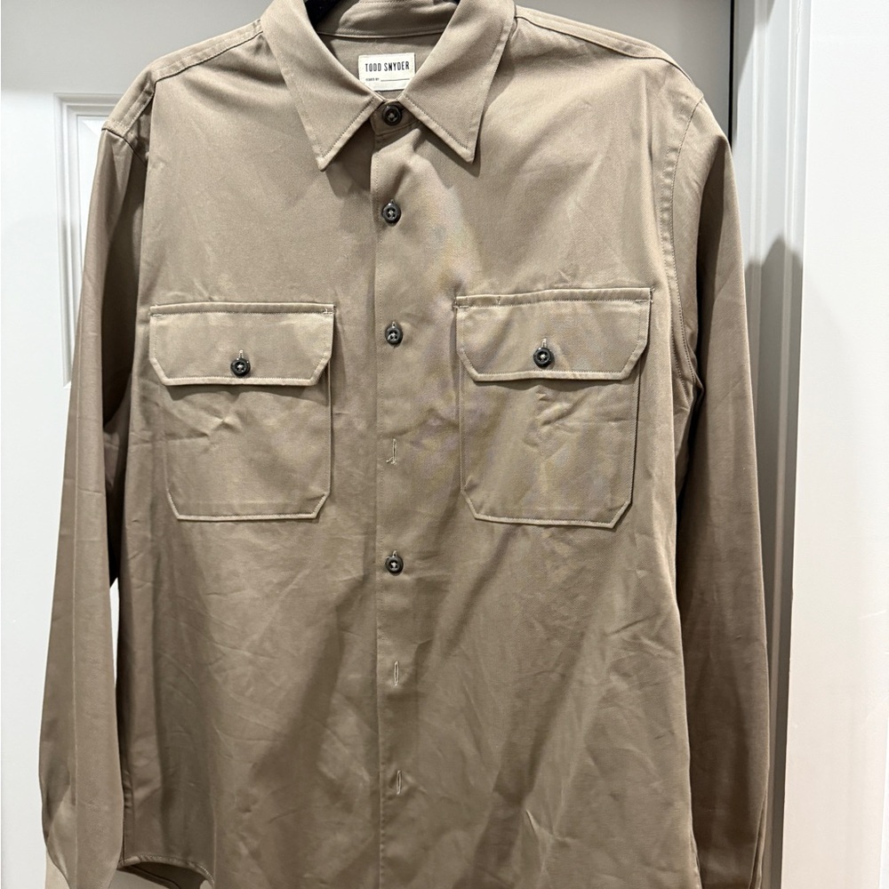 Todd Snyder Tan Lightweight Shirt Jacket